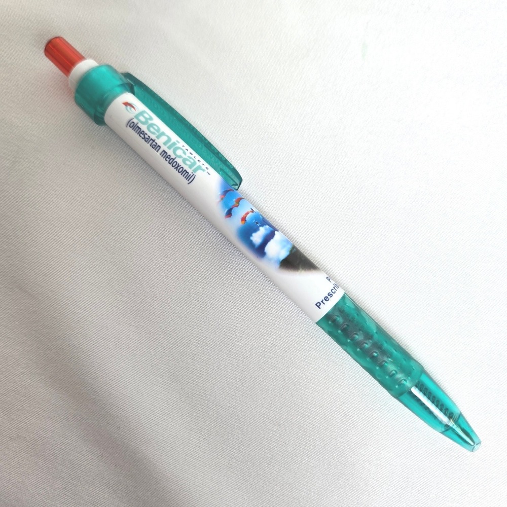 Benicar Pen, Medical Pharmaceutical Drug Rep Promo, Black Ink, Plastic, Working‎